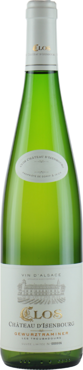 Clos Château d'Isenbourg Gewurztraminer "Les Troubadours"
A.O.C. Alsace